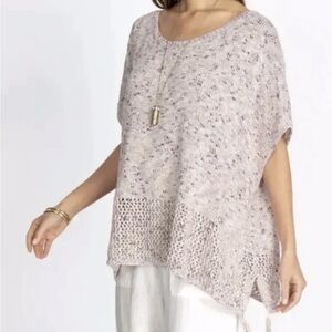 Johnny Was Poncho with tassels . Never Worn